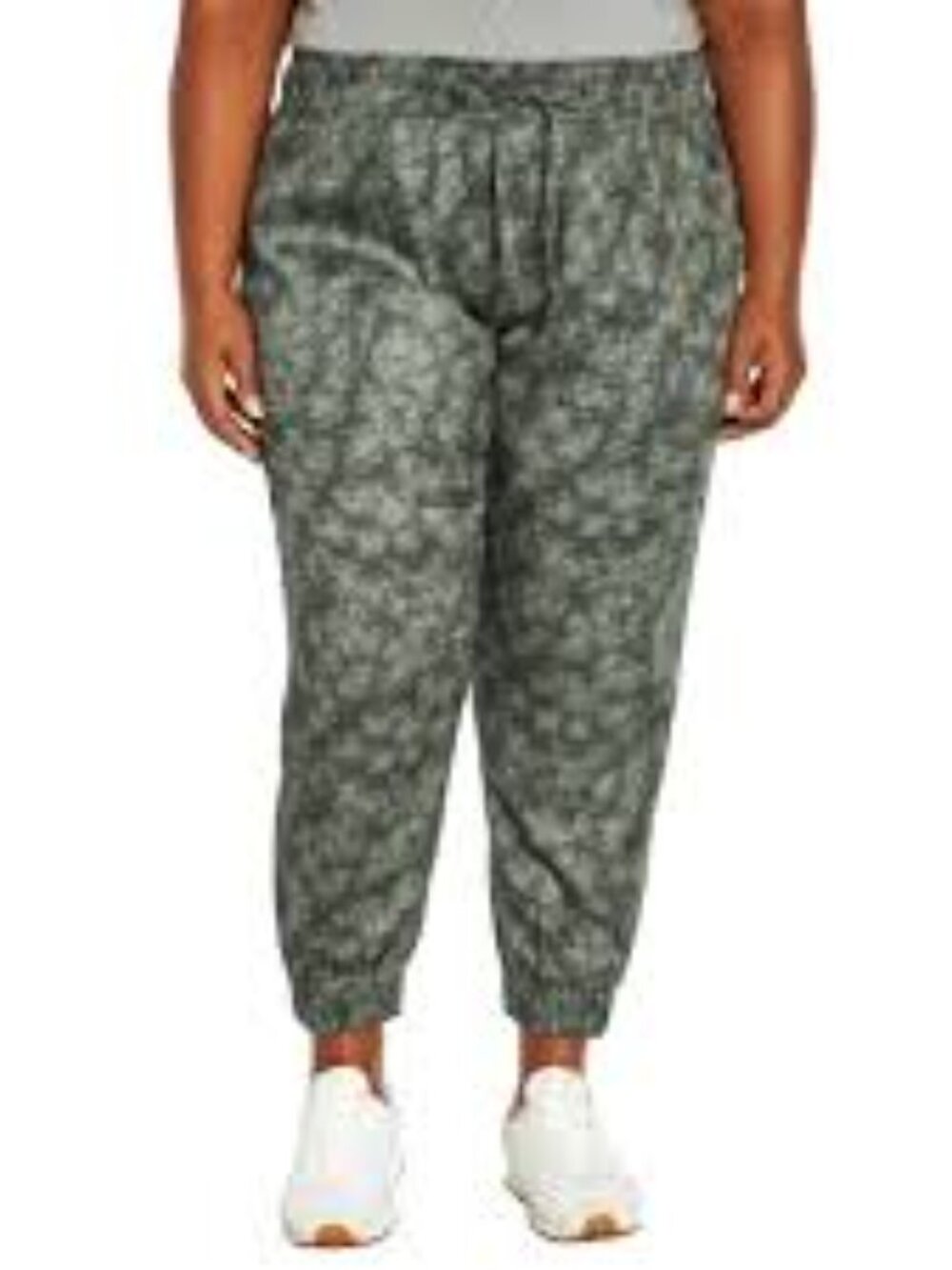 Orvis Olive Camo-Print Drawstring Joggers Size Large